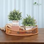 Der Rose 4 Pack Fake Plants Plantes artificielles pour Rustic Farmhouse Maison Bureau Cuisine Table Boho Décor Intérieur