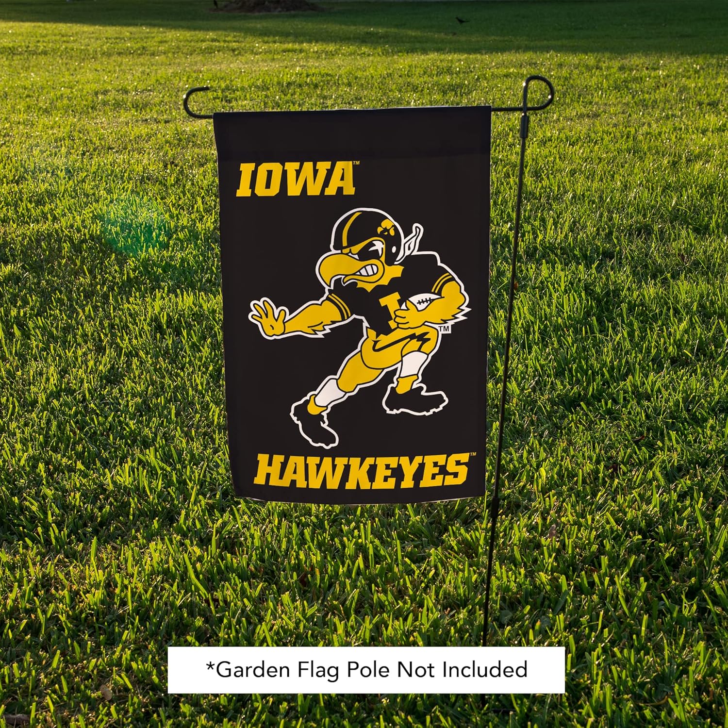Desert Cactus University of Iowa UI Garden Flag – 19 x 12 inch Iowa Hawkeyes Banner, For Outdoor Display and Events (Design B) - Image 5
