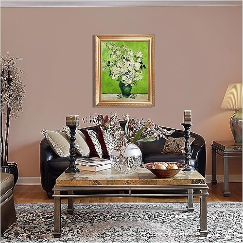 Miniatura 303 de A&T ARTWORK The Starry Night de Vincent Van Gogh. Tamaño del marco: 36 x 30 pulgadas, tamaño de la imagen: 30 x 24 pulgadas, reproducciones clásicas