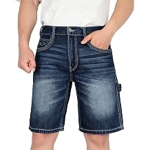 BOCOMAL Non FR - Mens Denim Shorts Carpenter Jeans EX-Soft Relaxed Fit