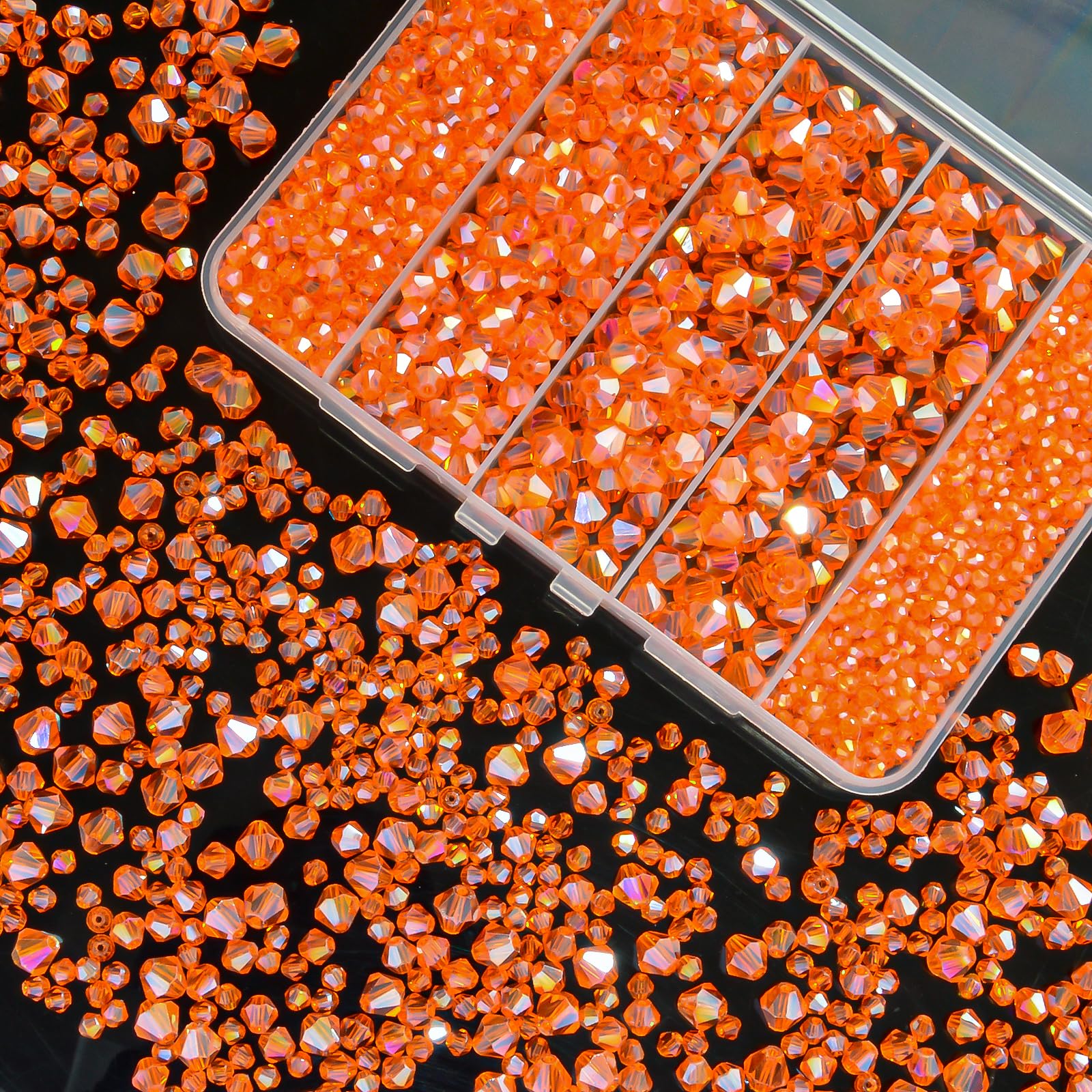 Perles bicônes en verre de cristal pour fabriquer des bijoux souvenirs
