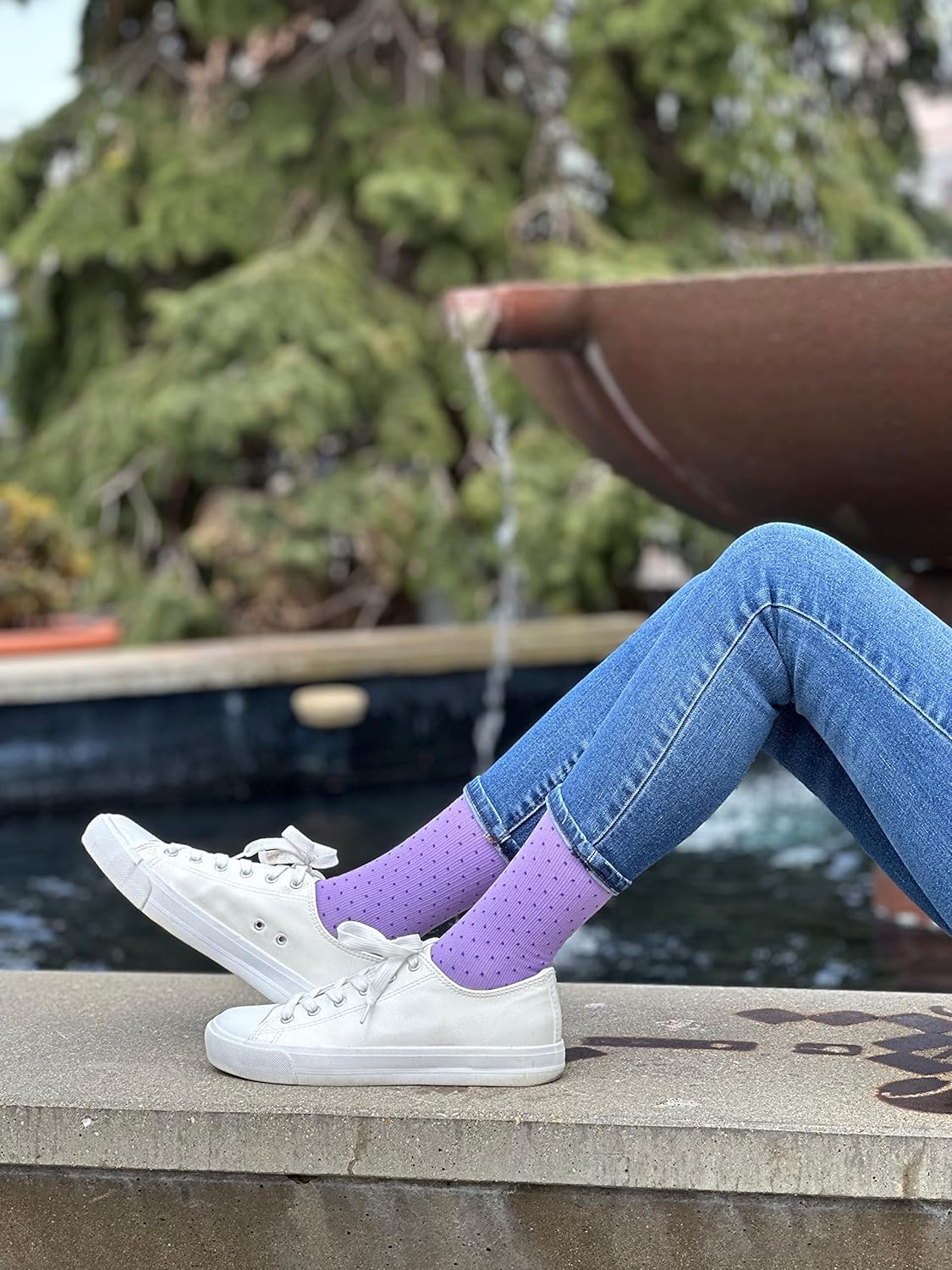 Rejuva Spot Pattern 15-20 mmHg Graduated Compression Socks for Women & Men