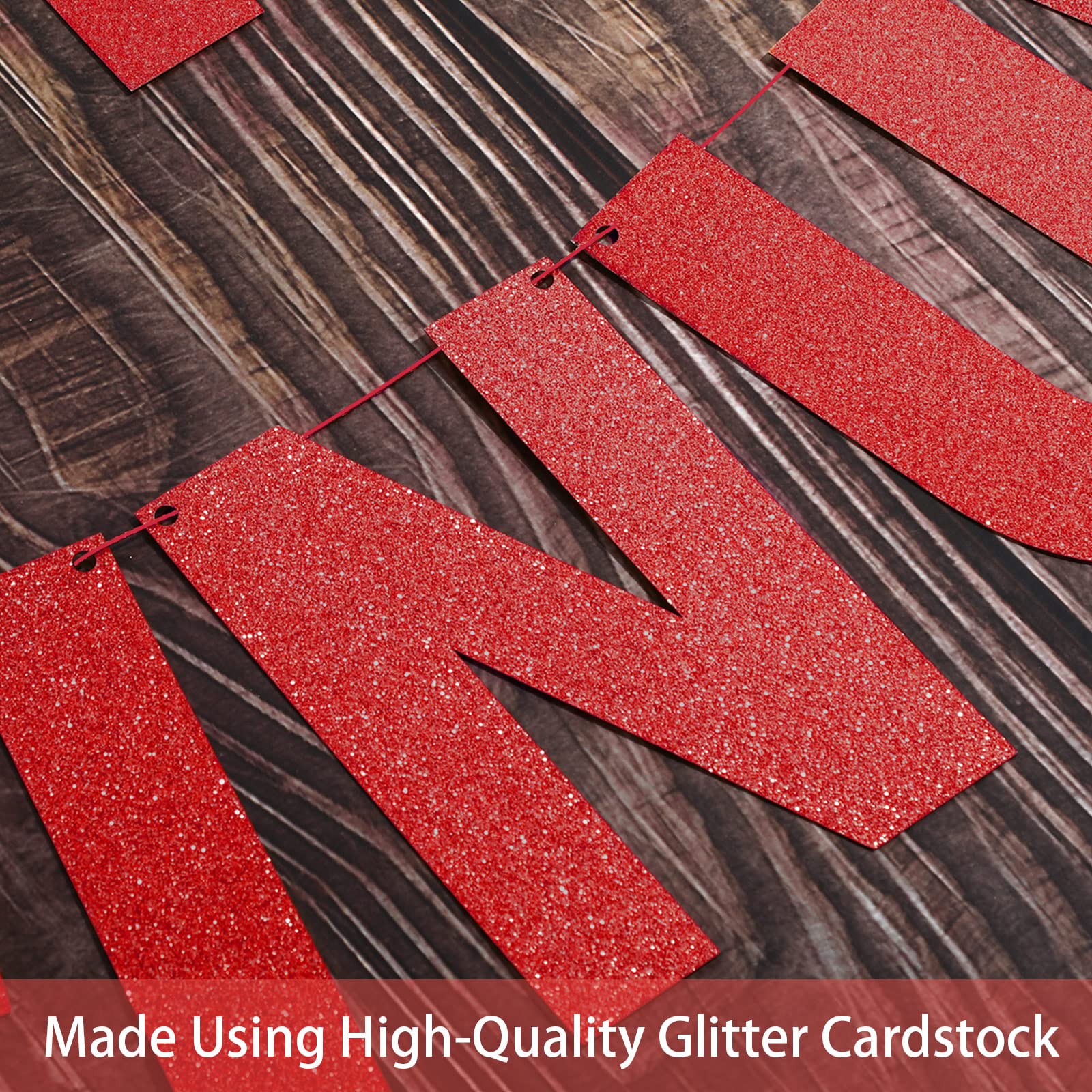 DIY Buchstaben-Banner Set – 132 Teile, Personalisierbar Mit Glitzer, Für Party & Deko