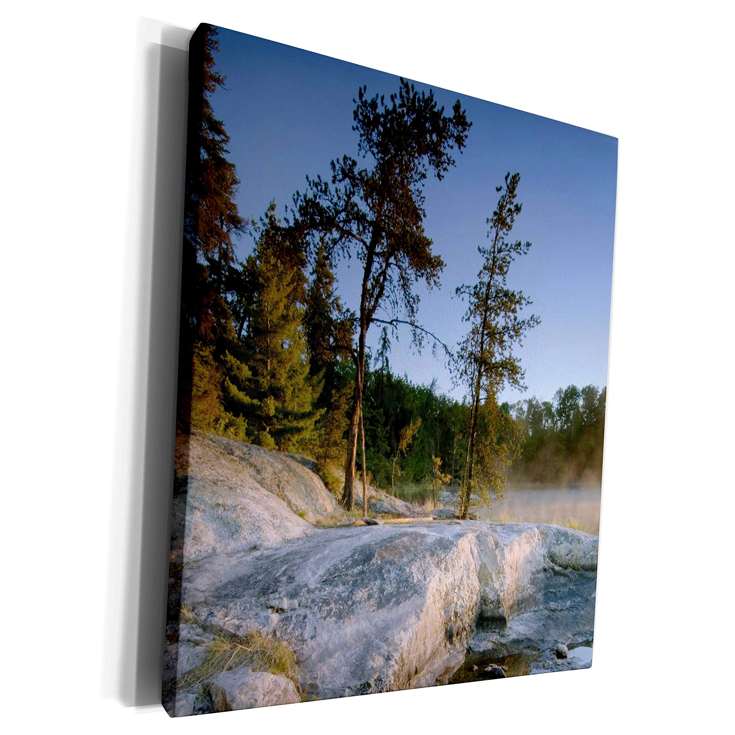 3dRose Big Island, Beaver Lodge, Rainy Lake, Minnesota -... - Museum Grade Canvas Wrap (cw_91456_1)