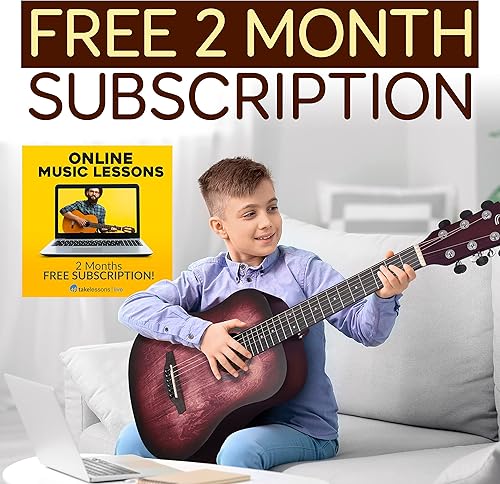 Vista 17 de Pyle Kit de guitarra acústica, 3/4 tamaño junior, instrumento de cuerda de acero de madera para principiantes, adultos, 36 pulgadas, gris oscuro mate