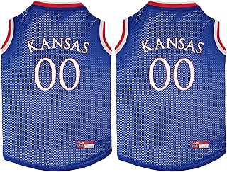 Pets First KU-4020-SM Kansas Basketball Jersey, Multicolor, One Size (Pack of 2)