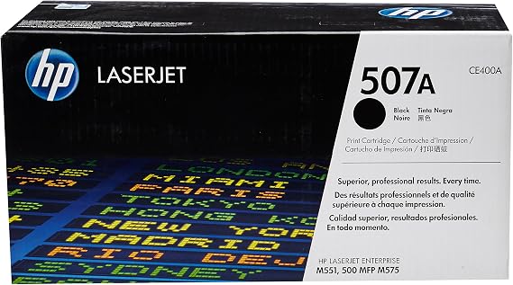 HP CE400A 507A Original LaserJet Toner Cartridge, Black, Single Pack :  Amazon.co.uk: Computers \u0026 Accessories