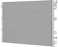 Vista 1 de AUTOSAVER88 Condensador de aire acondicionado de A/C compatible con Kenworth C500 K100E T2000 T270 T300 T400 T600A T800 W900 Base