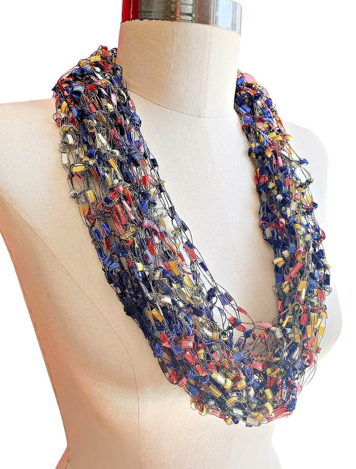 Primary Colors Light Infinity Scarf, Necklace Scarf Infinity Scarf ...