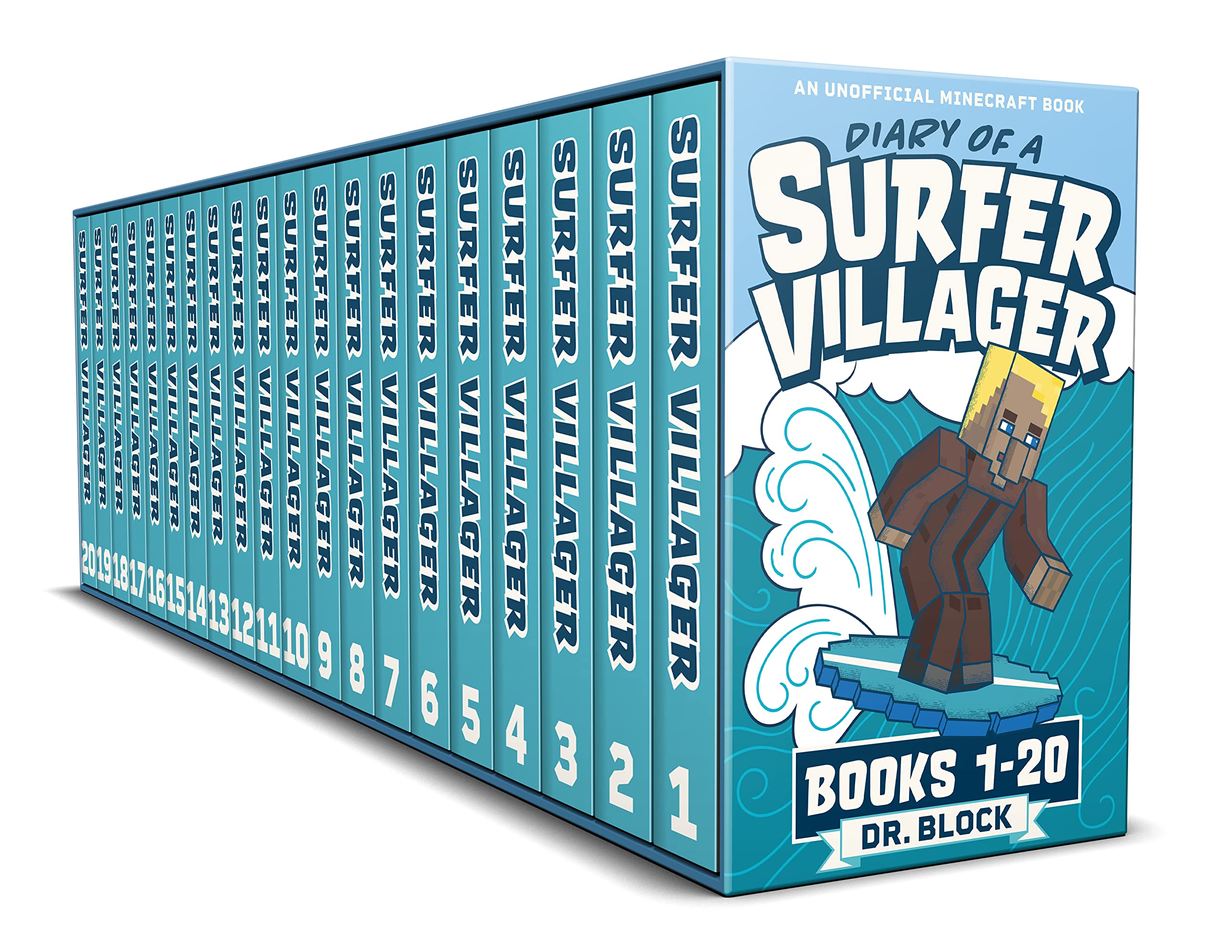 Diary of a Surfer Villager, Books 1-20: An Unofficial Gaming Adventure Series for Minecrafters