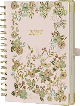 BEZEND 2027 Planner Weekly & Monthly, Vertical Hourly Timeslot A5-6"x8.5"