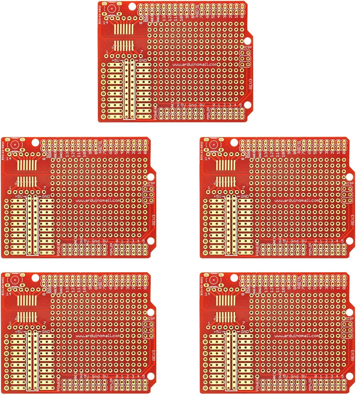 Gikfun Prototype PCB Breadboard for Arduino UNO R3 Shield Board (Pack ...