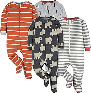 baby-boys 4-pack Sleep 'N Play Footies