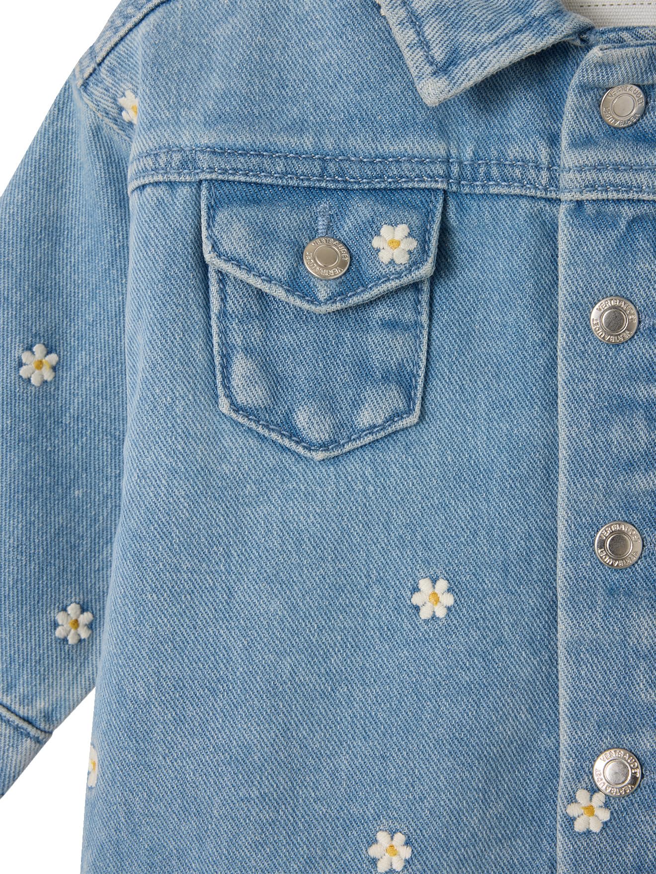 VERTBAUDET Veste denim bébé fille fleurs