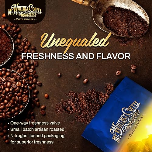 Miniatura 4 de Mt. Whitney Coffee Roasters Base Camp Blend Café tostado medio oscuro, bajo en ácido, molido, 5 libras (paquete de 1)