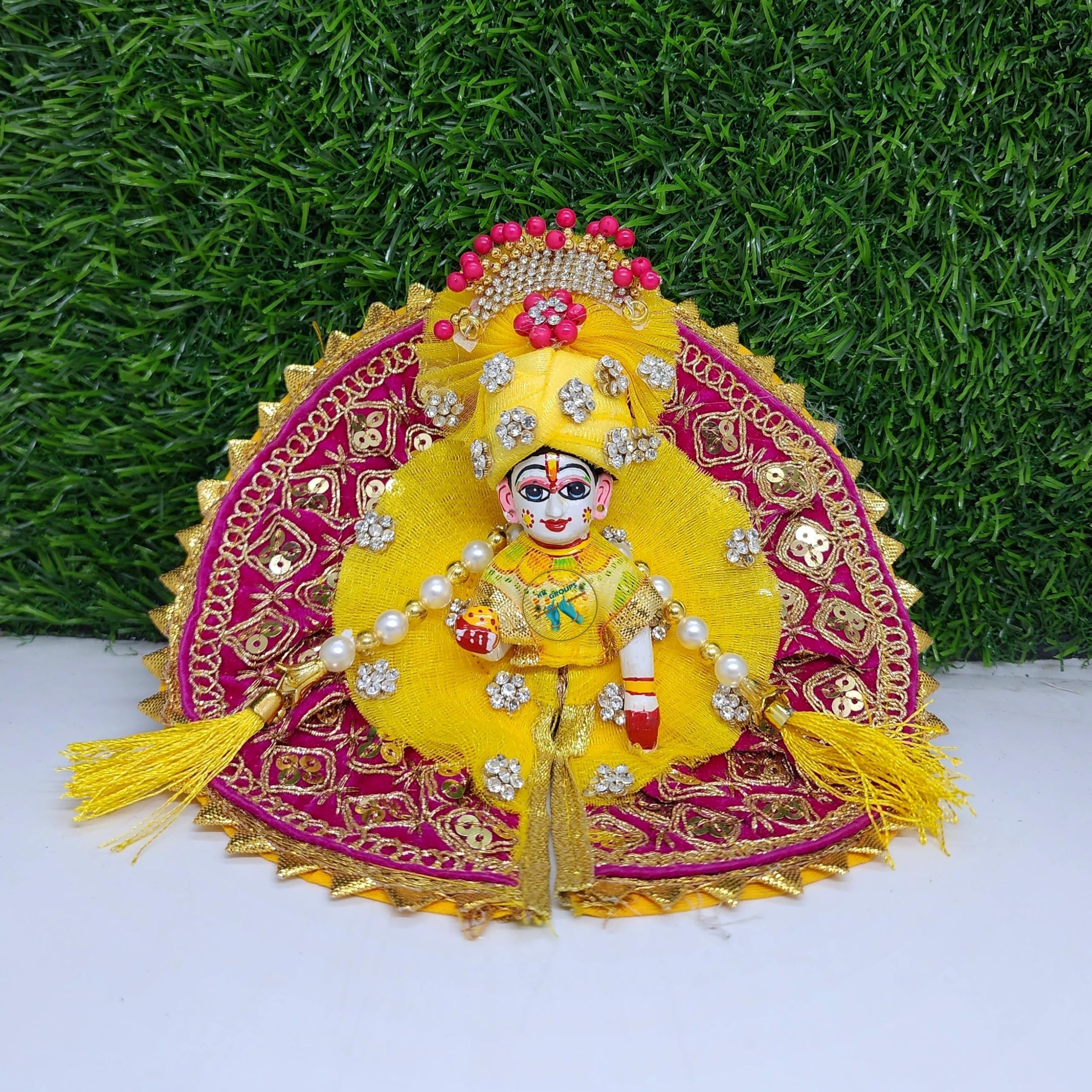 Kanha/Laddu Gopal/Krishna Ji Dress/ Fancy Poshak_Size No. 2 & 4-5 main image 1