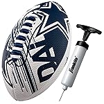 Franklin Sports NFL Dallas Cowboys Football - Youth Mini Football - 8.5 Junior Size Ball - SPACELACE Easy Grip Texture- Perfect for Kids