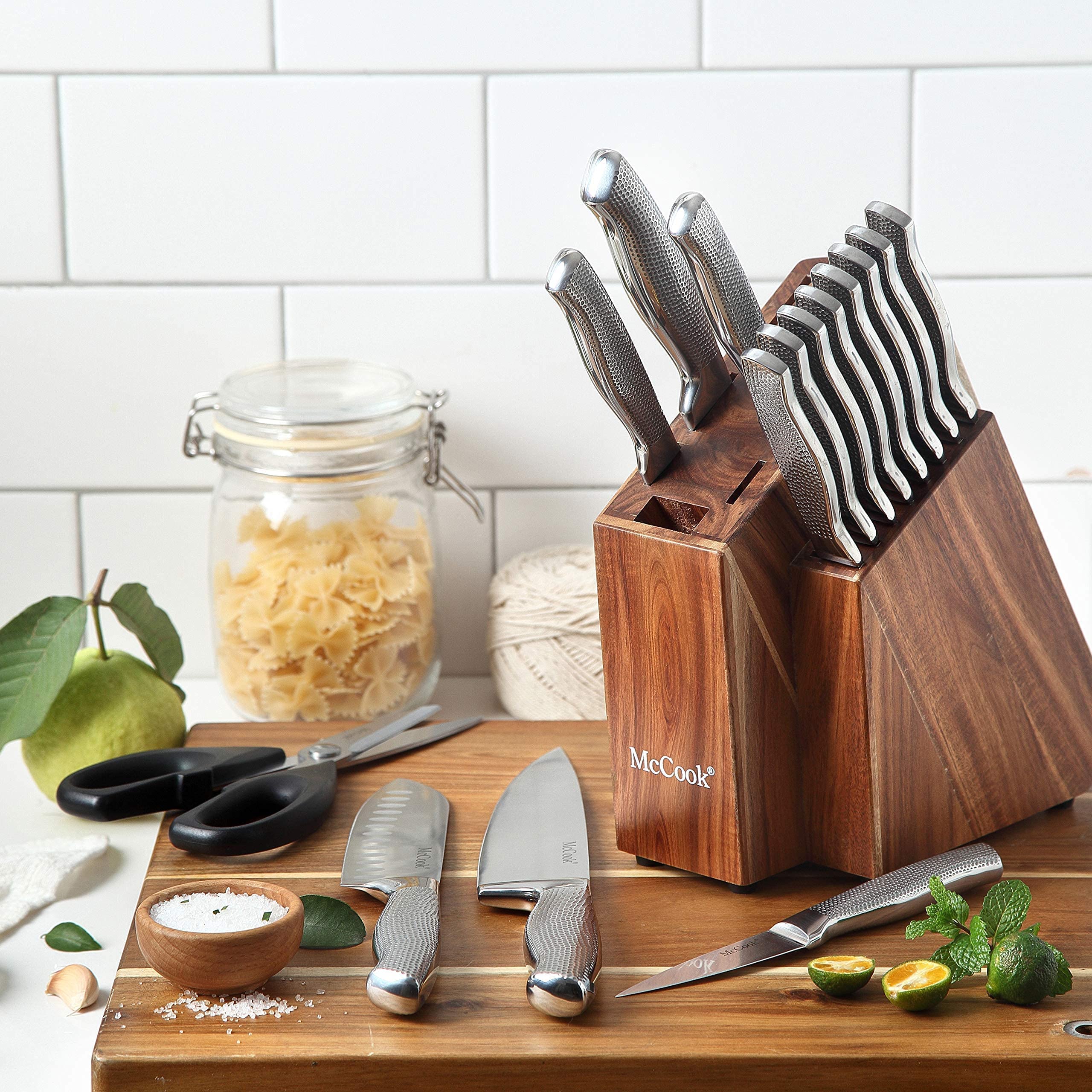 Amazon.com: McCook MC20 Stainless Steel Knife Block Sets + MCW12