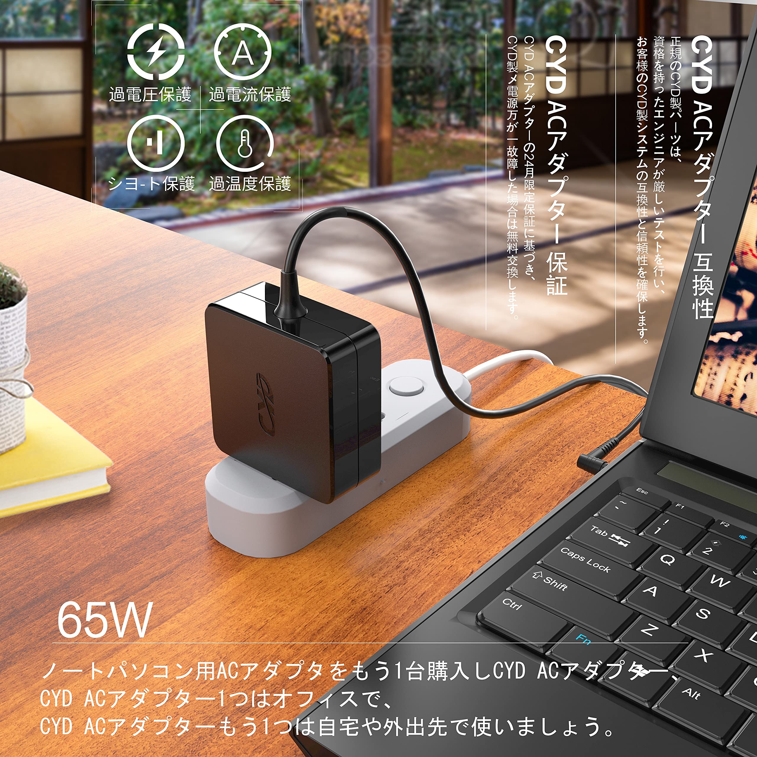 HP ノートPC 15.6インチ ホワイト ACアダプター付き 中古品 HP