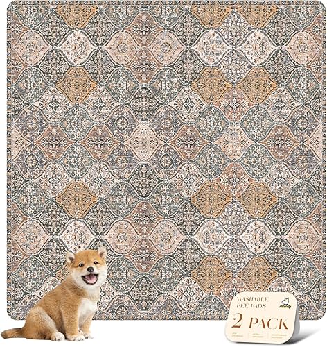 Miniatura 133 de nunubaby Almohadillas lavables para orina de perros, elegante, antideslizante, a prueba de fugas, reutilizable, ultraabsorbente, para jaulas y