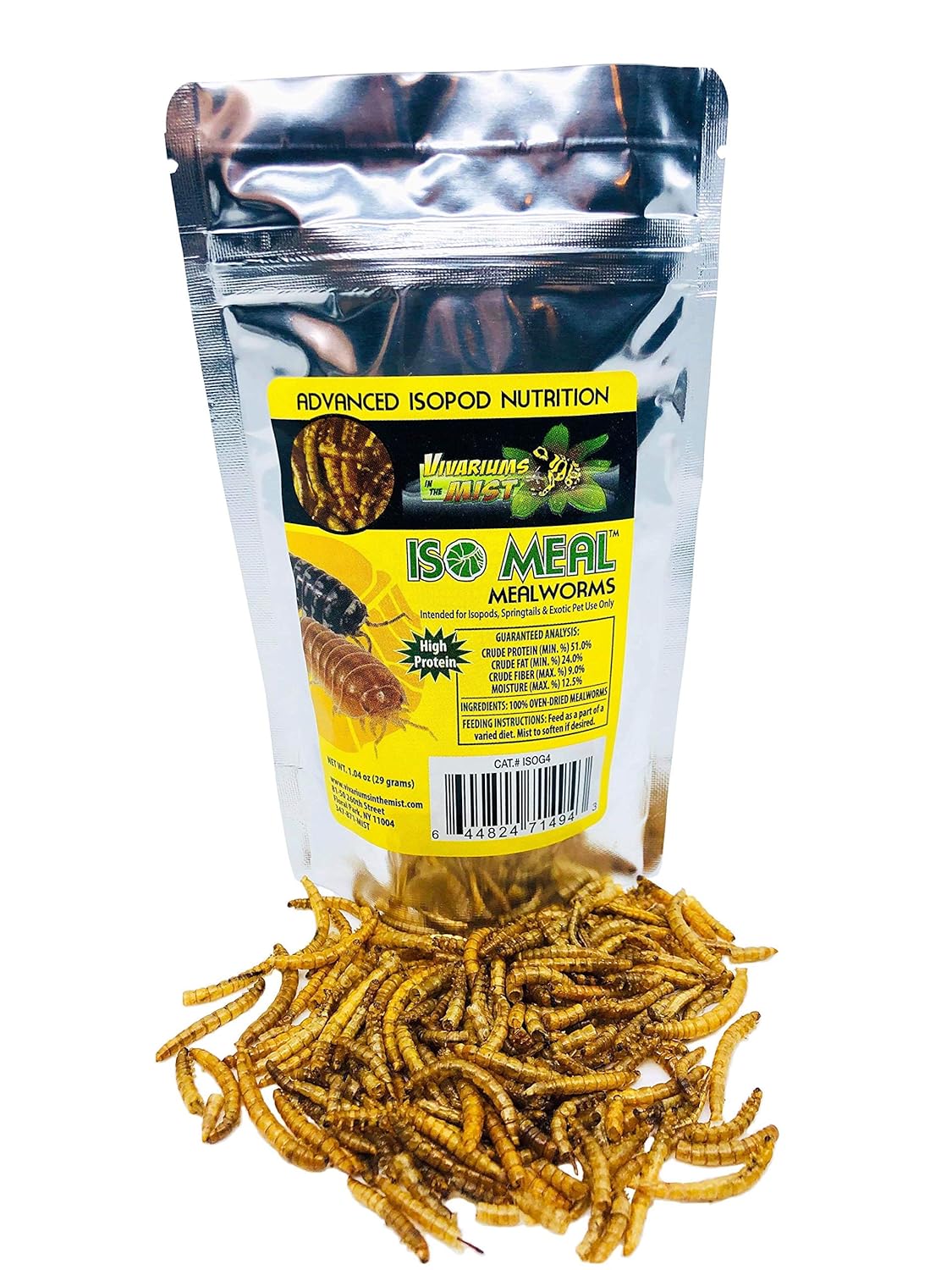 Buy Iso Meal Advanced Isopod Nutrition Oven Dried Mealworms