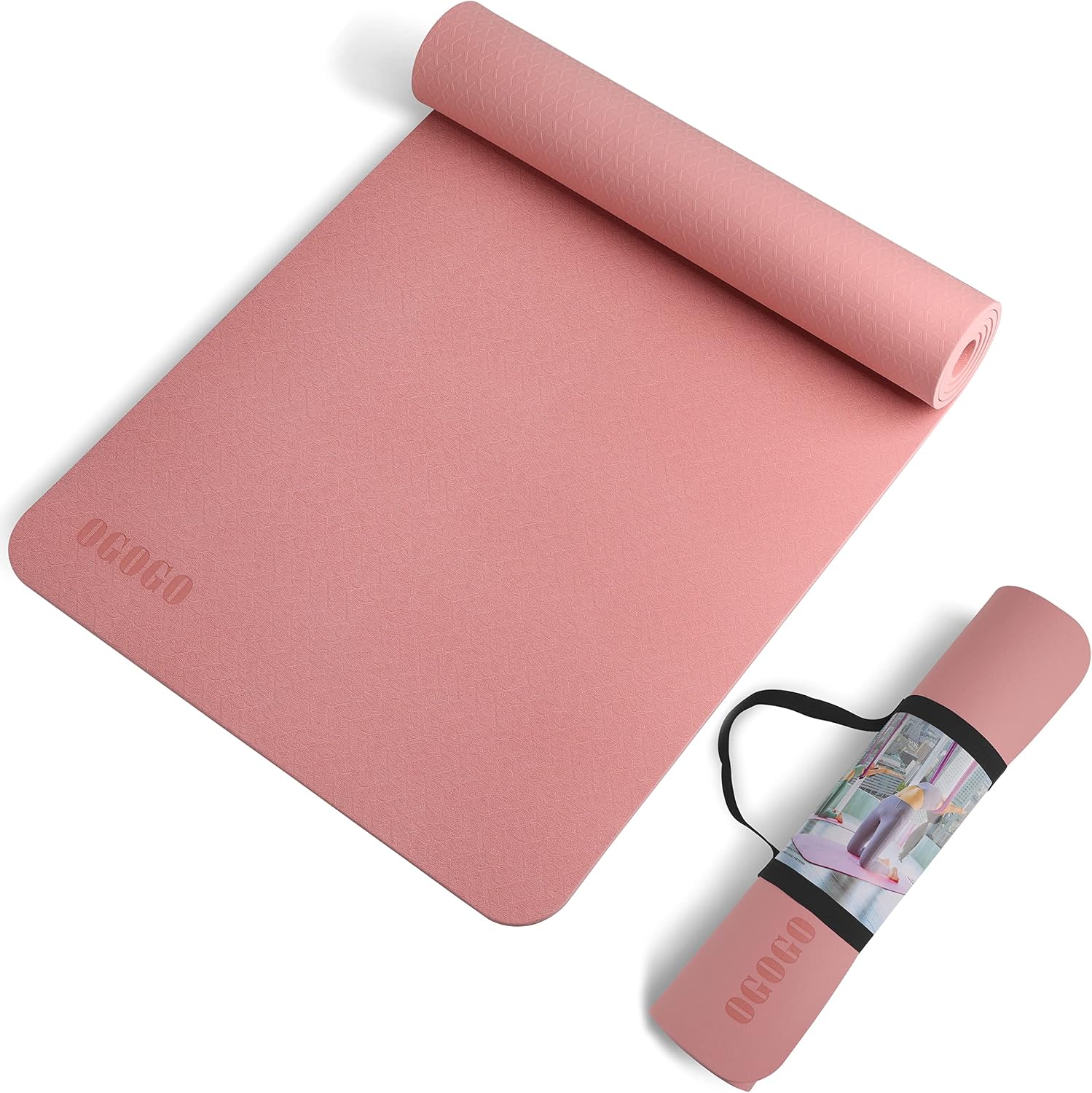 wwww Yoga Mat with Strap, Extra Wide 72 x24 Inch & 27 & 31 Inch, Extra Thick 1/4 & 1/3 Inch, Eco Friendly Yoga Mats By SGS Certified for Yoga Pilates Fitness, Best Gift for Lover
