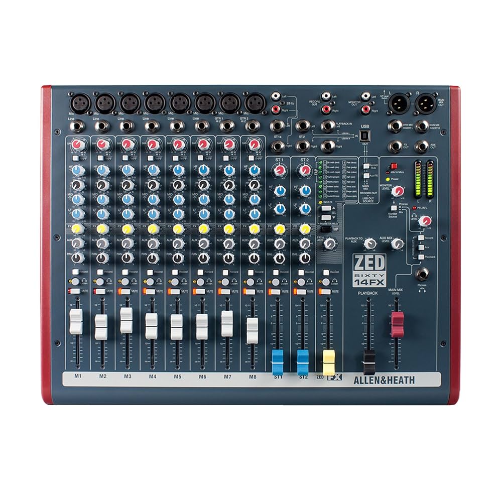 Allen & Heath ZED60-14FX アナログミキサー Allen & Heath ZED60-14FX Compact Live and Studio Mixer with