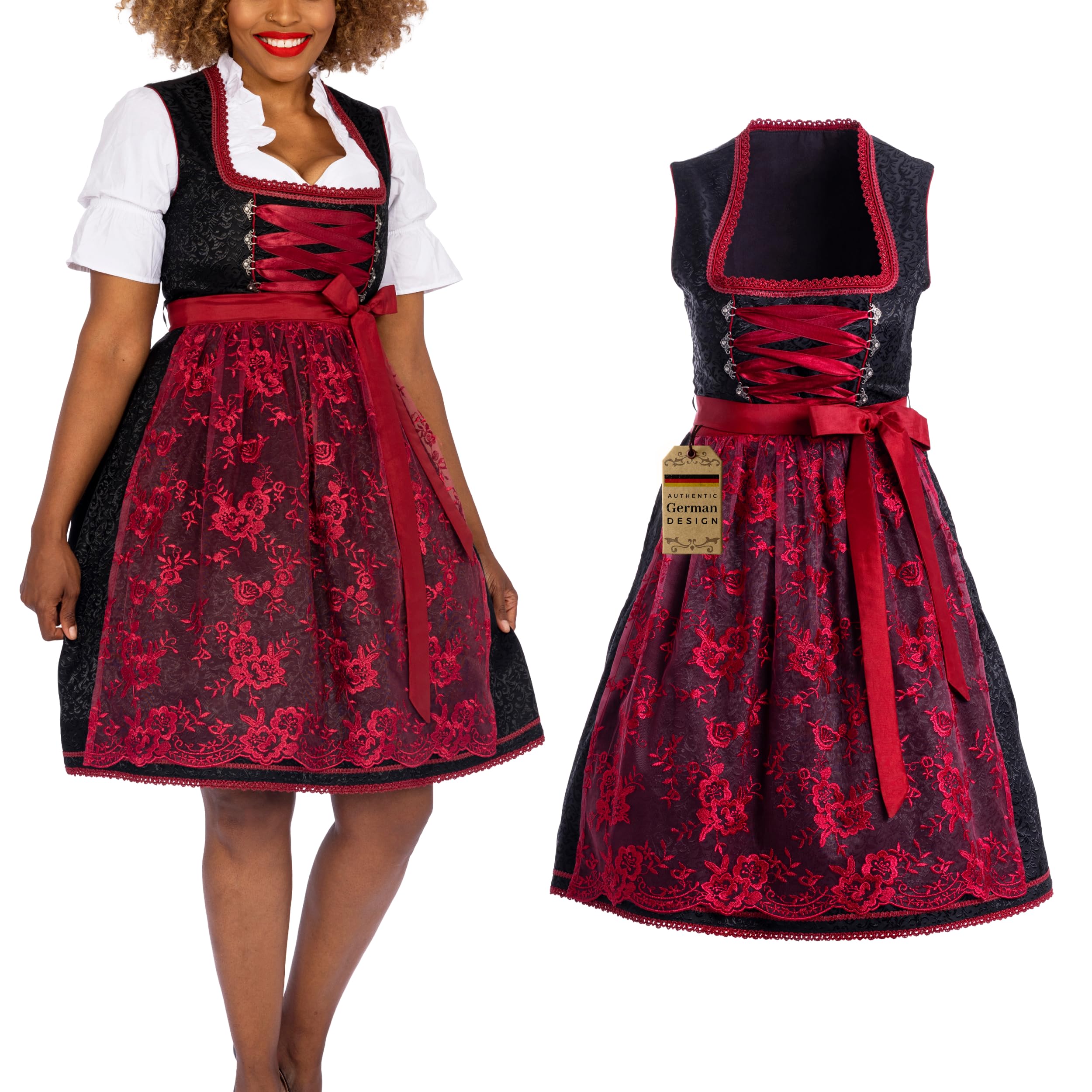 Dirndl Dresses Women Traditional German Oktoberfest Costumes Women - Authentic Dirndl