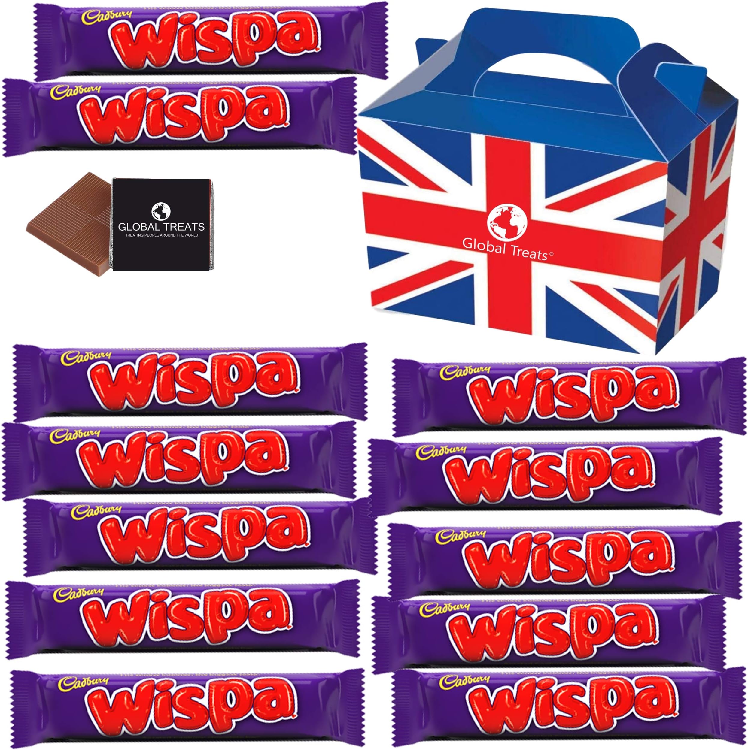 Cadbury Wispa Gift Box 12 Bars.