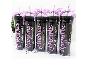 Bachelorette Party Favors: Personalized Acrylic Water Bottles