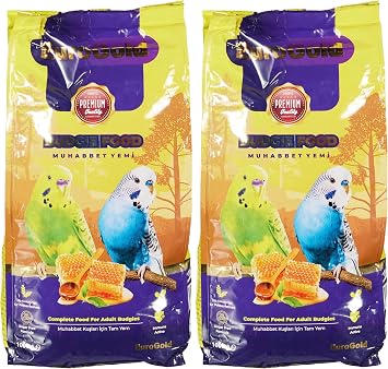 EuroGold Honey and Fruit Budgie Food, 1 Kg 2 pack