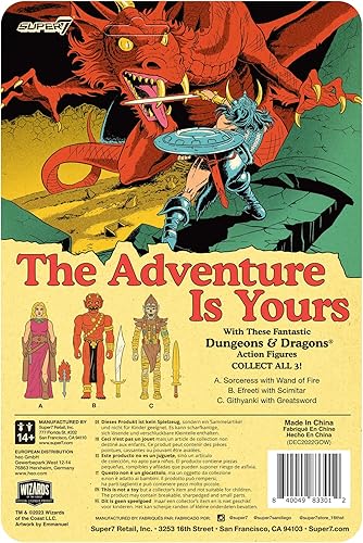 Miniatura 5 de Super7 Dungeons & Dragons Githyanki - Figura de acción de Calabozos y Dragones de 3.75 pulgadas con accesorio, coleccionables vintage y juguetes