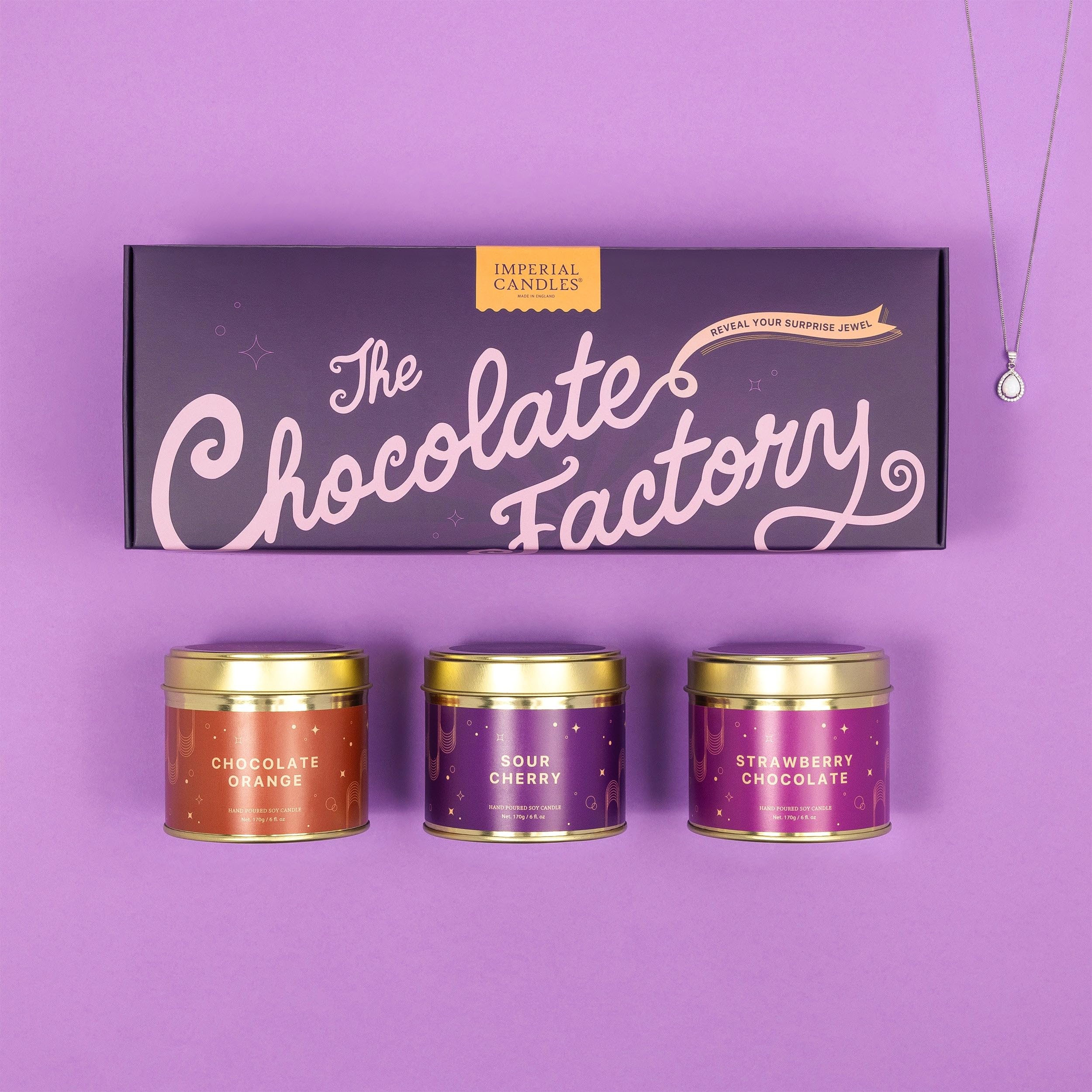 Chocolate Factory - Trio Candle Box (Ring Size N/O)