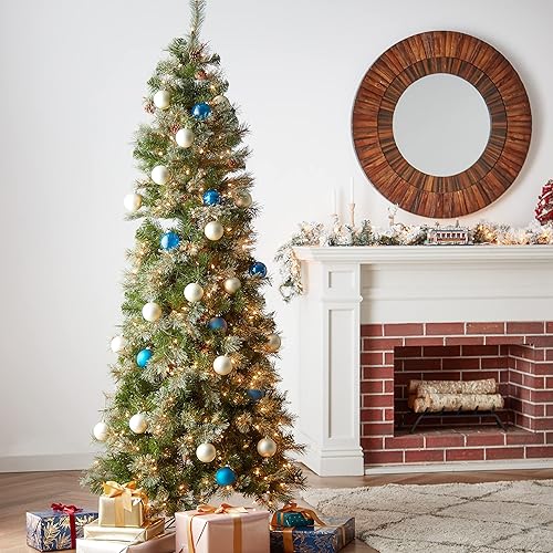 Miniatura 5 de Special Happy Corp LTD Royal Cashmere - Árbol de Navidad artificial preiluminado de 7-1/2 pies de alto con 500 transparentes