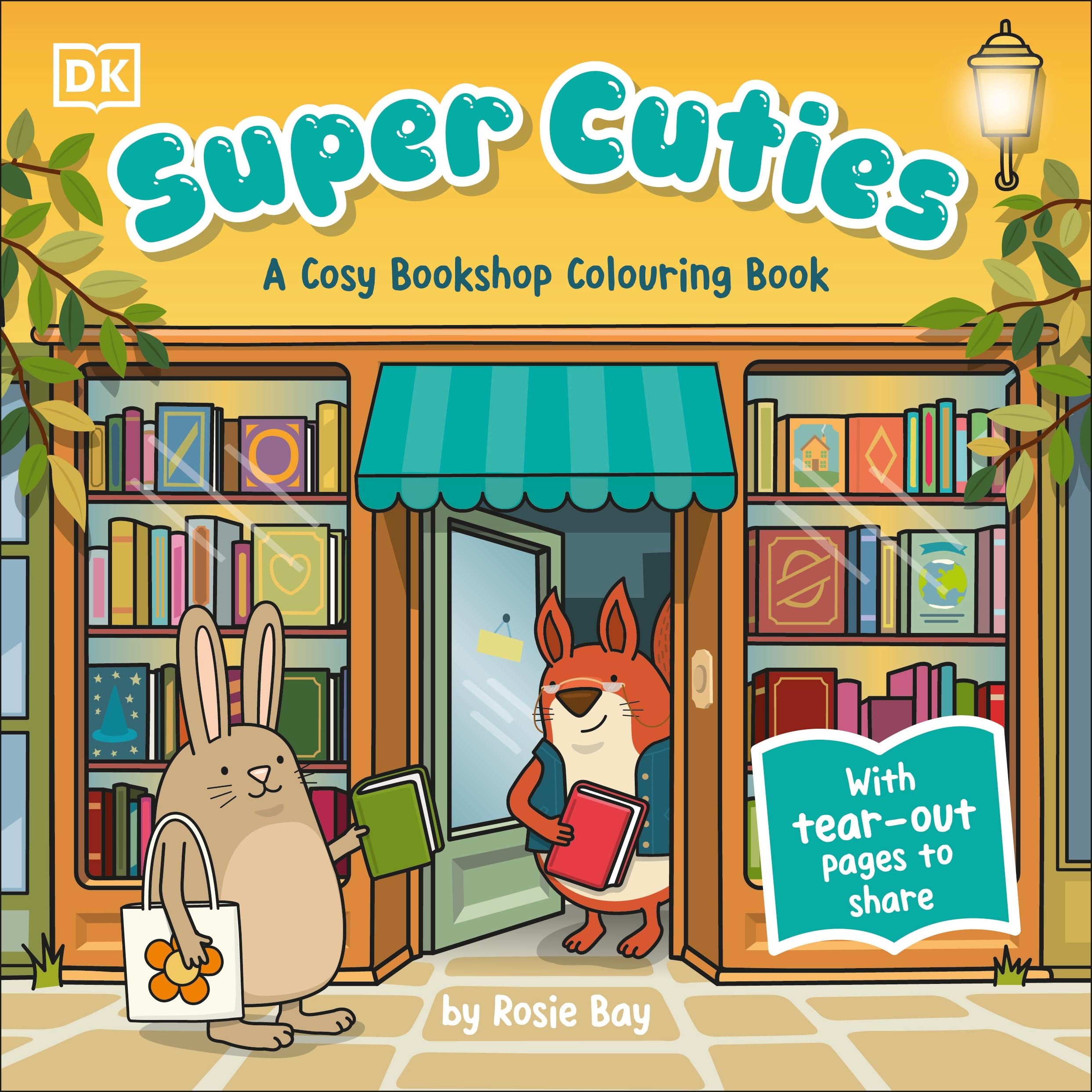 Super Cuties A Cosy Bookshop Colouring Book