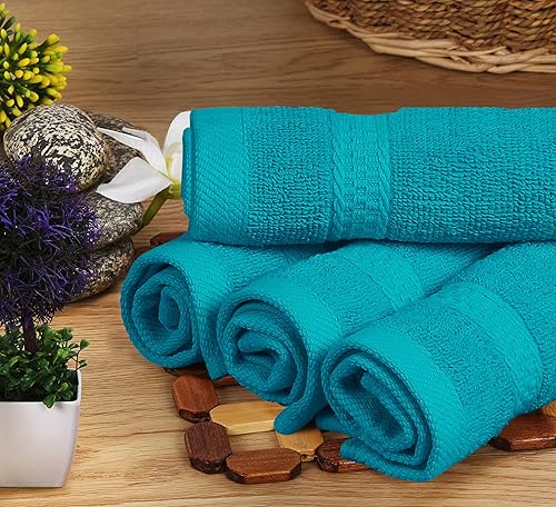 Miniatura 7 de Utopia Towels - Juego de toallas de 8piezas, 2toallas de baño, 2toallas de mano y 4 para la cara, 100% algodón hilado en anillo, 600GSM,