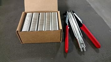 Auto Plier And Box of 2,500 Stainless Steel Rings ...