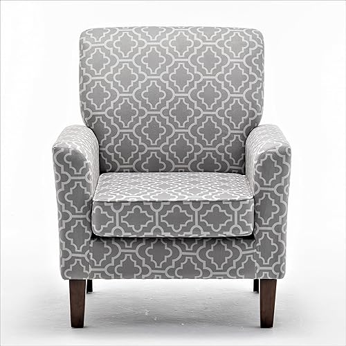 Miniatura 59 de Container Furniture Direct Silla de brazo contemporánea con marco de madera de abedul y tapicería de terciopelo, sillón para decoración de oficina y