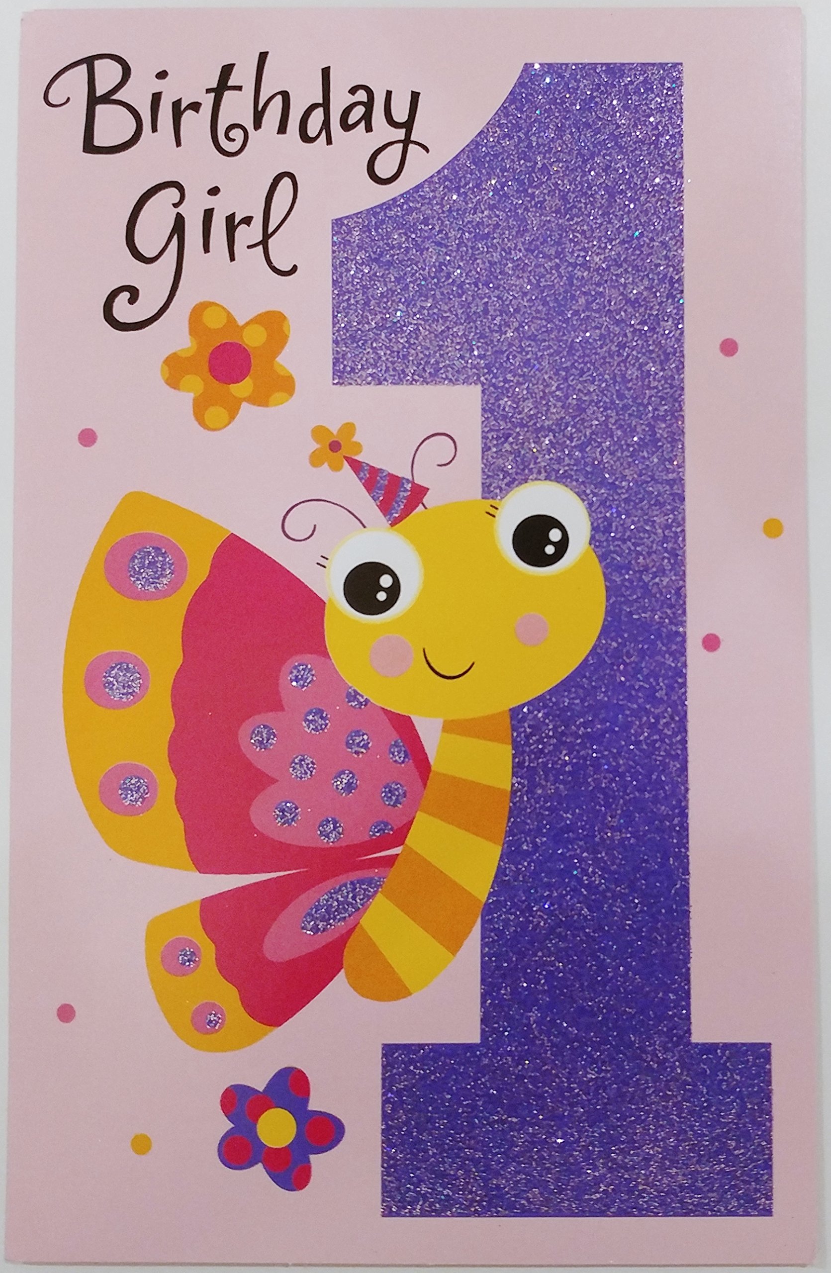 1 Year Old Girl Birthday Greetings — free download