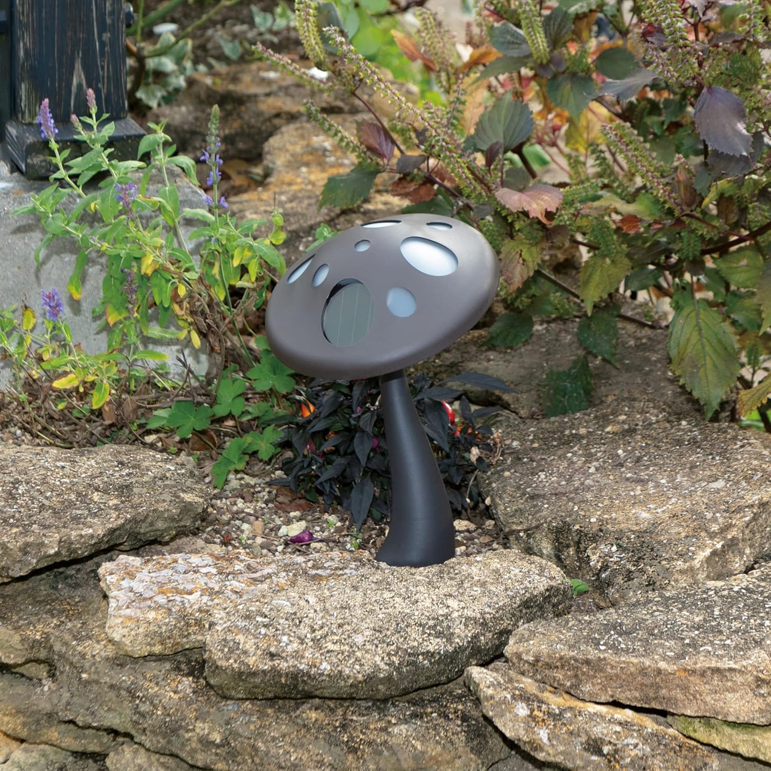 Takeda Corporation GA-MAS177 Garden Accent Mashlight, Brown, 6.9 x 6.9 x 14.6 inches (17.5 x 17.5 x 37 cm)