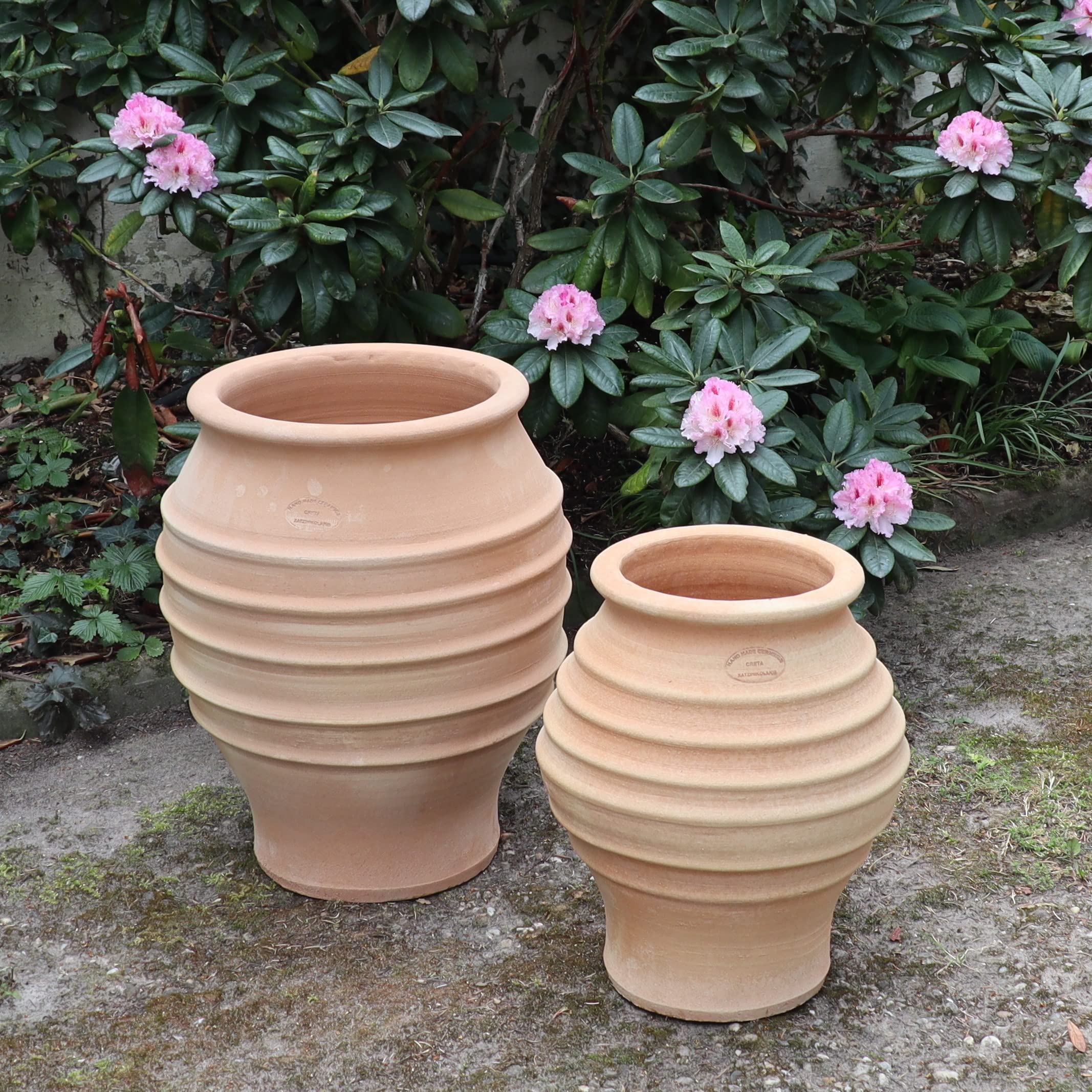 Palatina Werkstatt Esclusiva anfora in terracotta, 50 cm, 100% fatto a mano, anfora resistente all'inverno, per giardino e casa