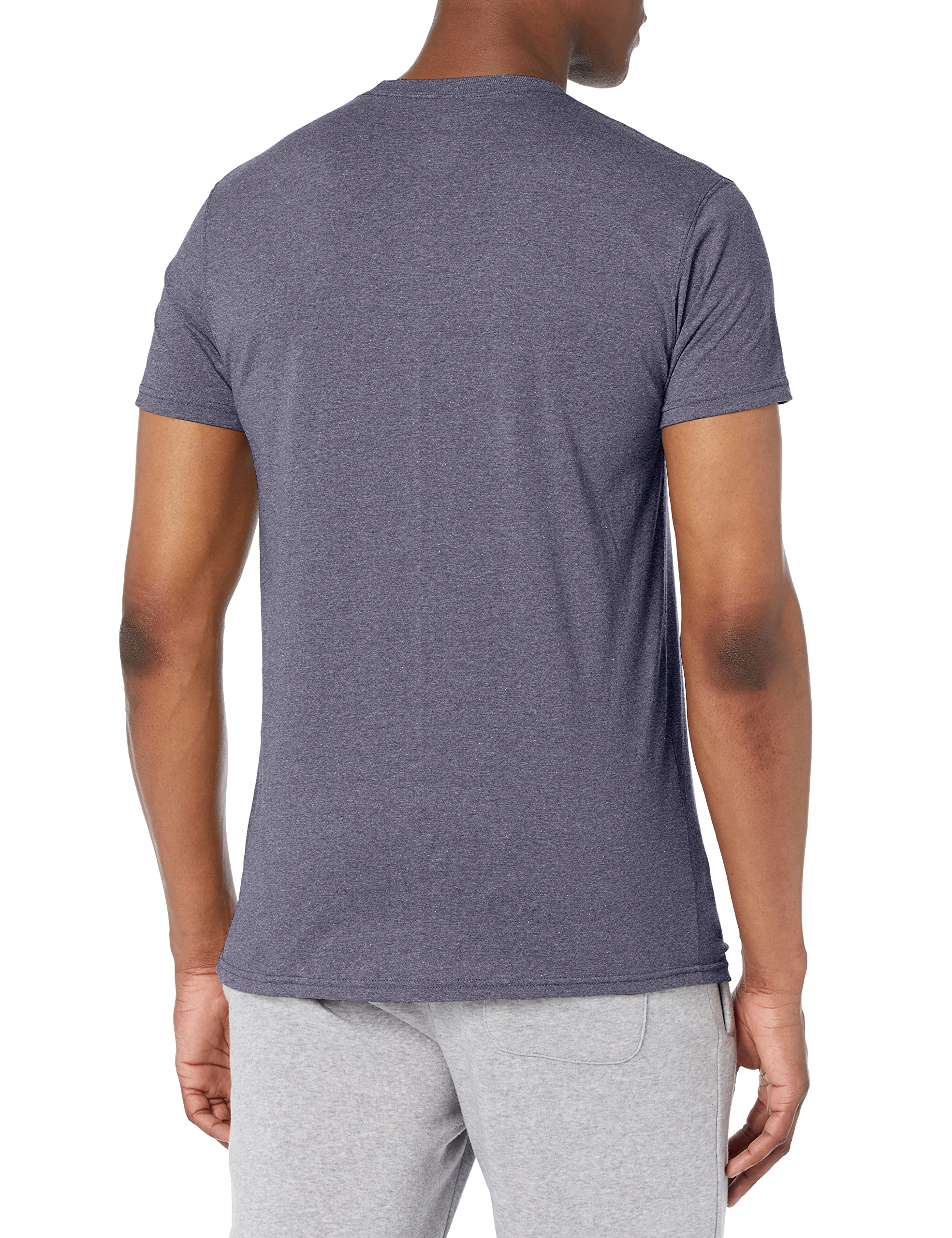 Hanes T-shirt męski Originals z okrągłym dekoltem, Tri-Blend Tee, Athletic Navy Pe Heather, XXL