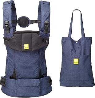 LÍLLÉbaby Serenity All Seasons SIX-Position Ergonomic Baby & Child Carrier with Convertible Tote, Indigo – Cotton Price In India