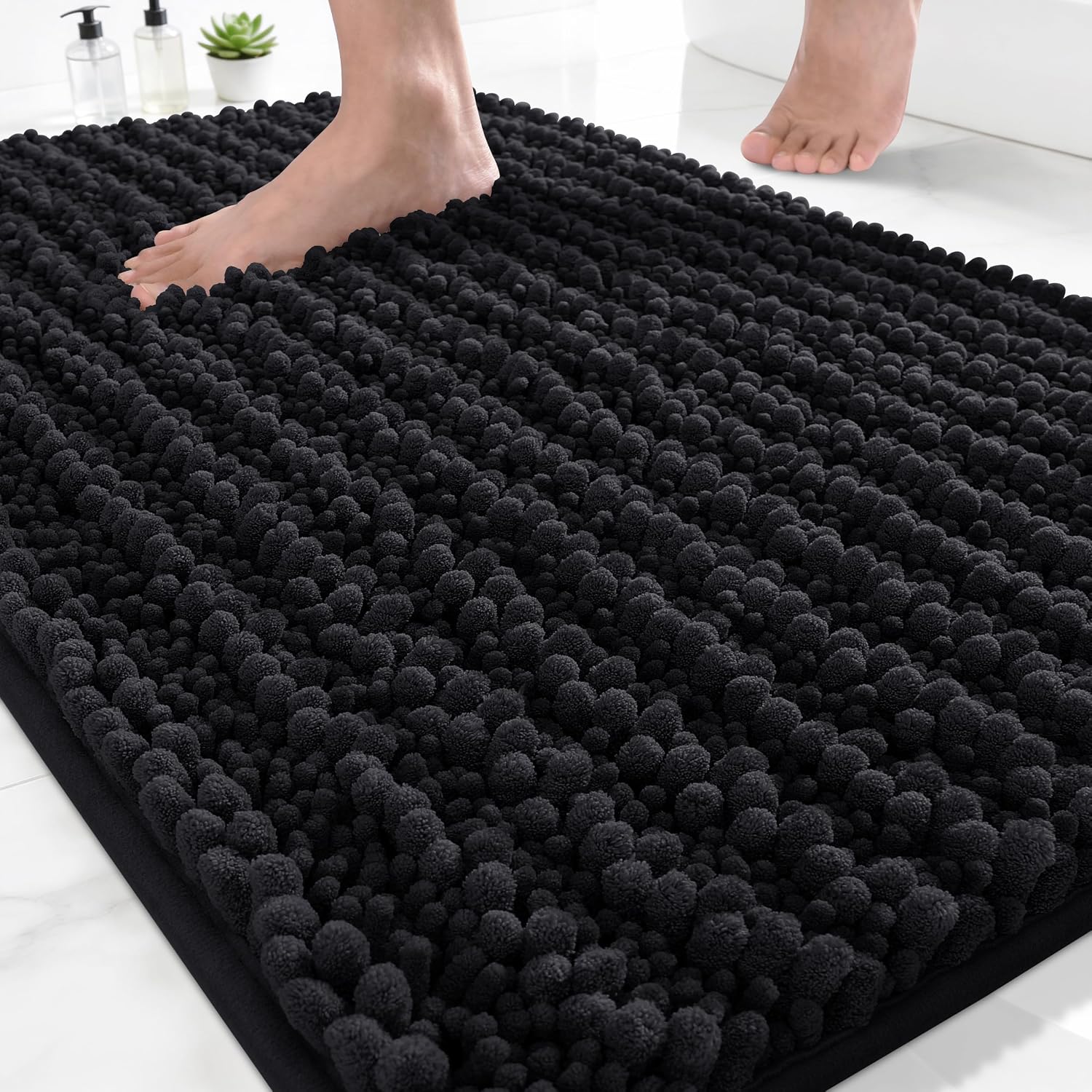 Yimobra Non Slip Chenille Bath Mat