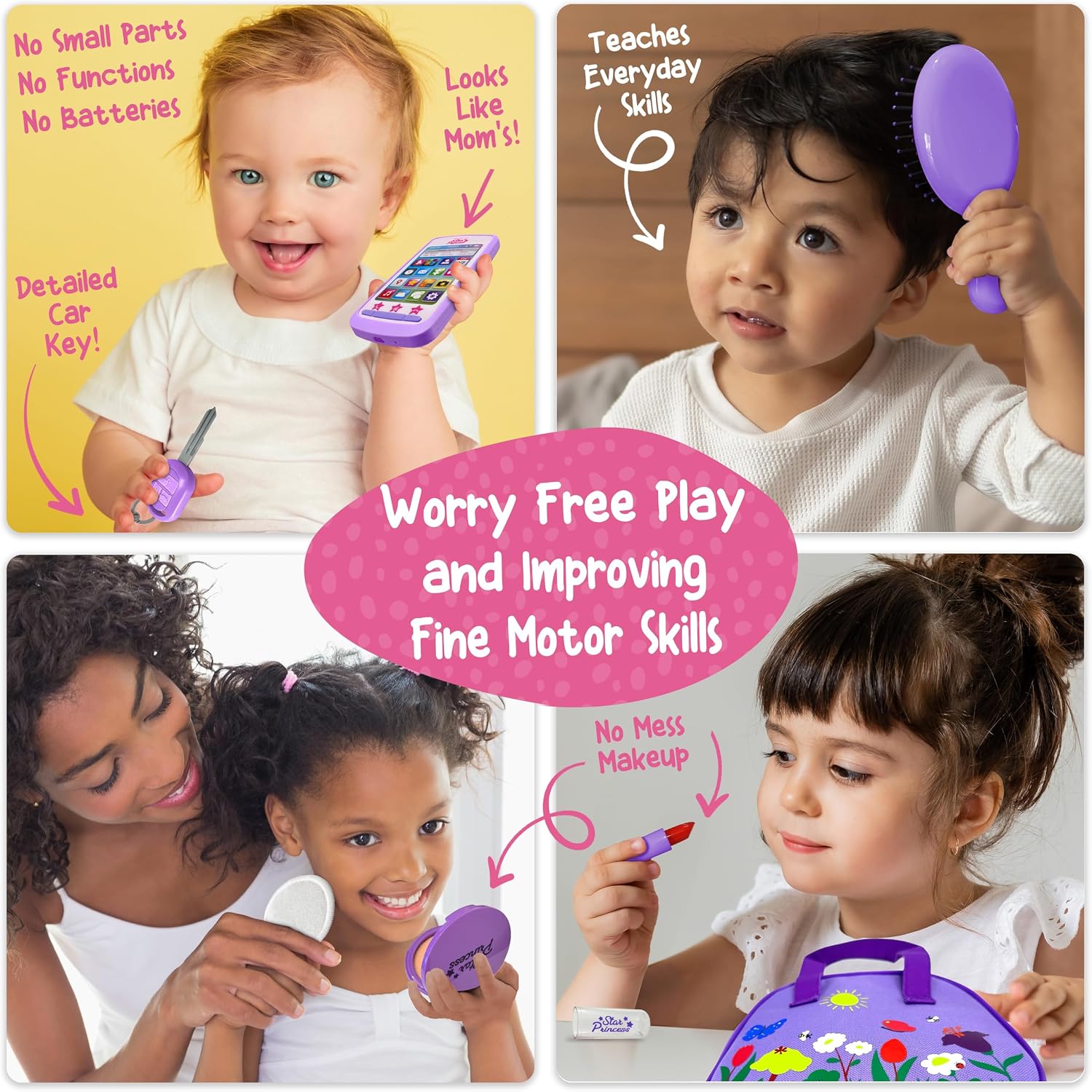 Play Purse for Toddlers, Toddler Girl Toys 1 2 3 Years Old, Toy for Toddler image 5