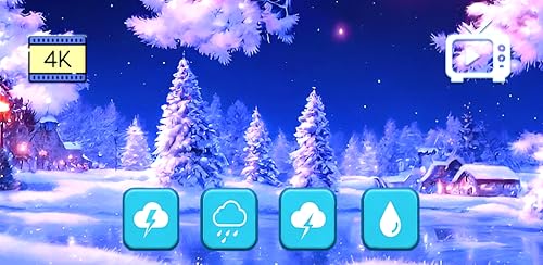 Pastel Christmas Serenity – Gentle Holiday Snow Falling Scenes with Relaxing Melodies & Sleep Timer Fire TV Screensaver – vue 9