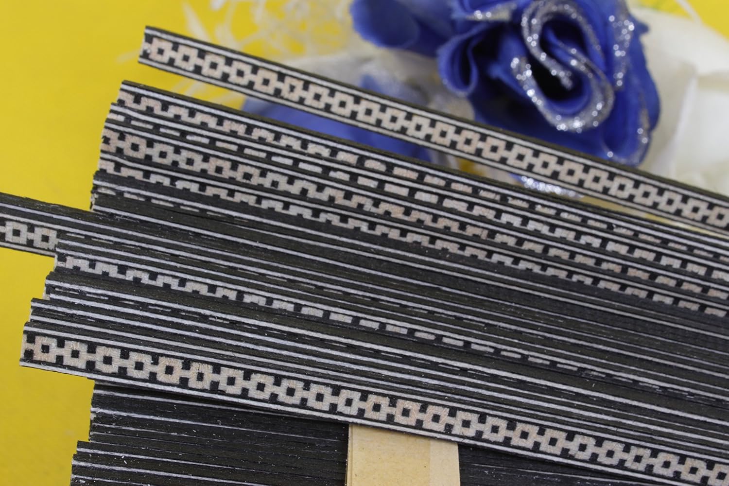 yinfente 25x Guitar Strip inlay guitar LUTHIER FIGURED PURFLING GUITAR Body BINDING wood 640x6x1.0mm #58