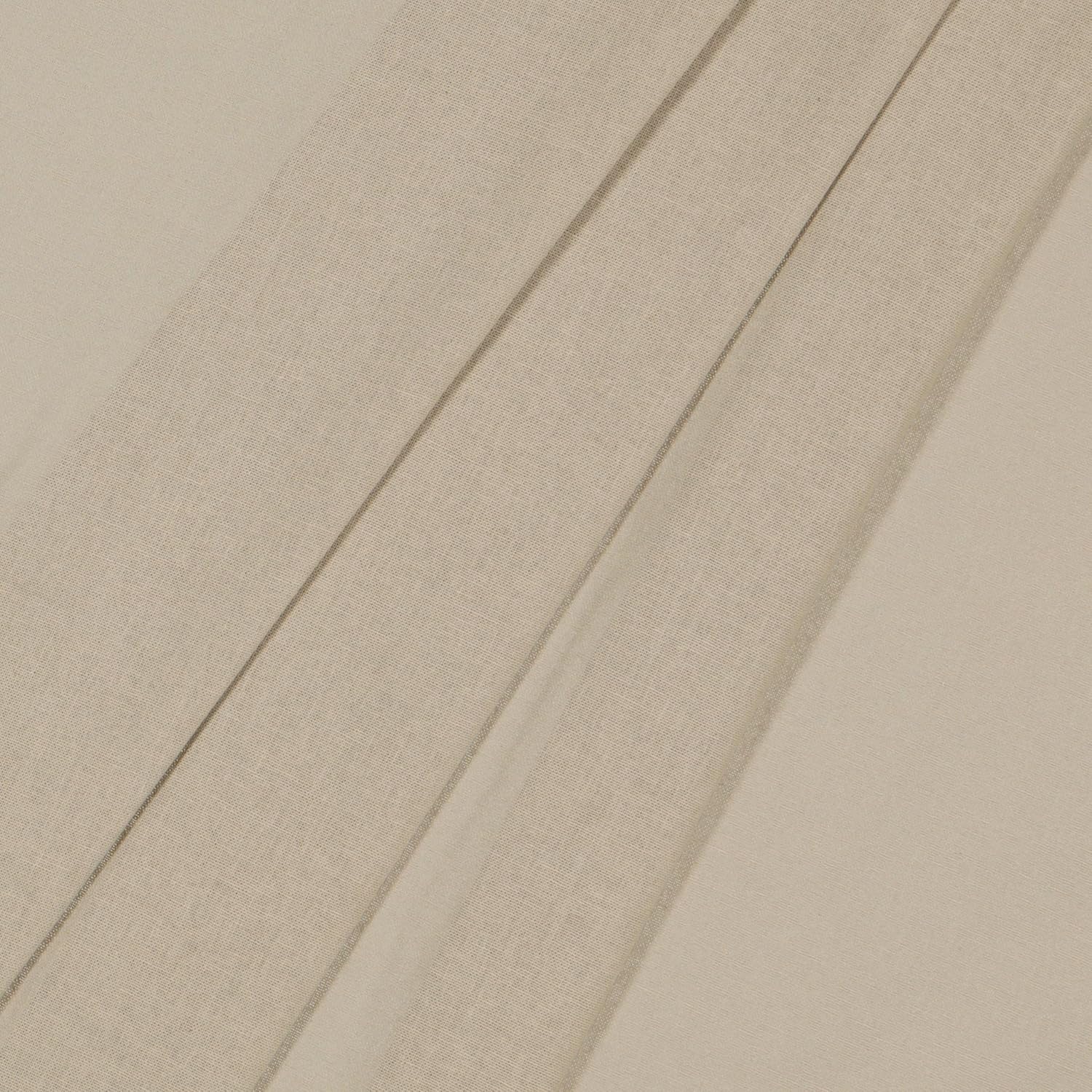 Mercantile Drop Cloth Curtain Panel, Light Filtering Ring & Tab Top with Attached Valance, 63 in Long x 50 in Wide, Farmhouse Single Window Panel, Bedroom, Living Room & Dining Room, Linen