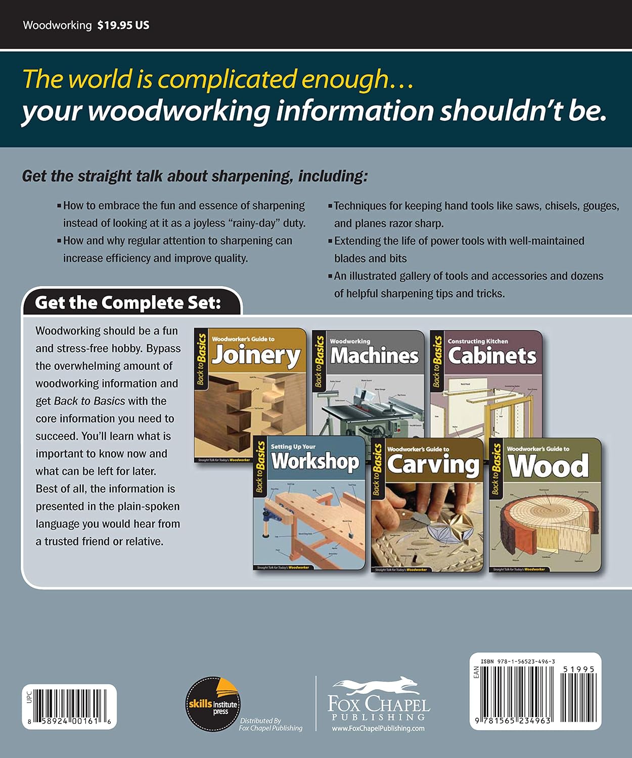 Fundamentals of Sharpening (Back to Basics): Straight Talk for Today's Woodworker (Back to Basics (Fox Chapel Publishing)) image 2