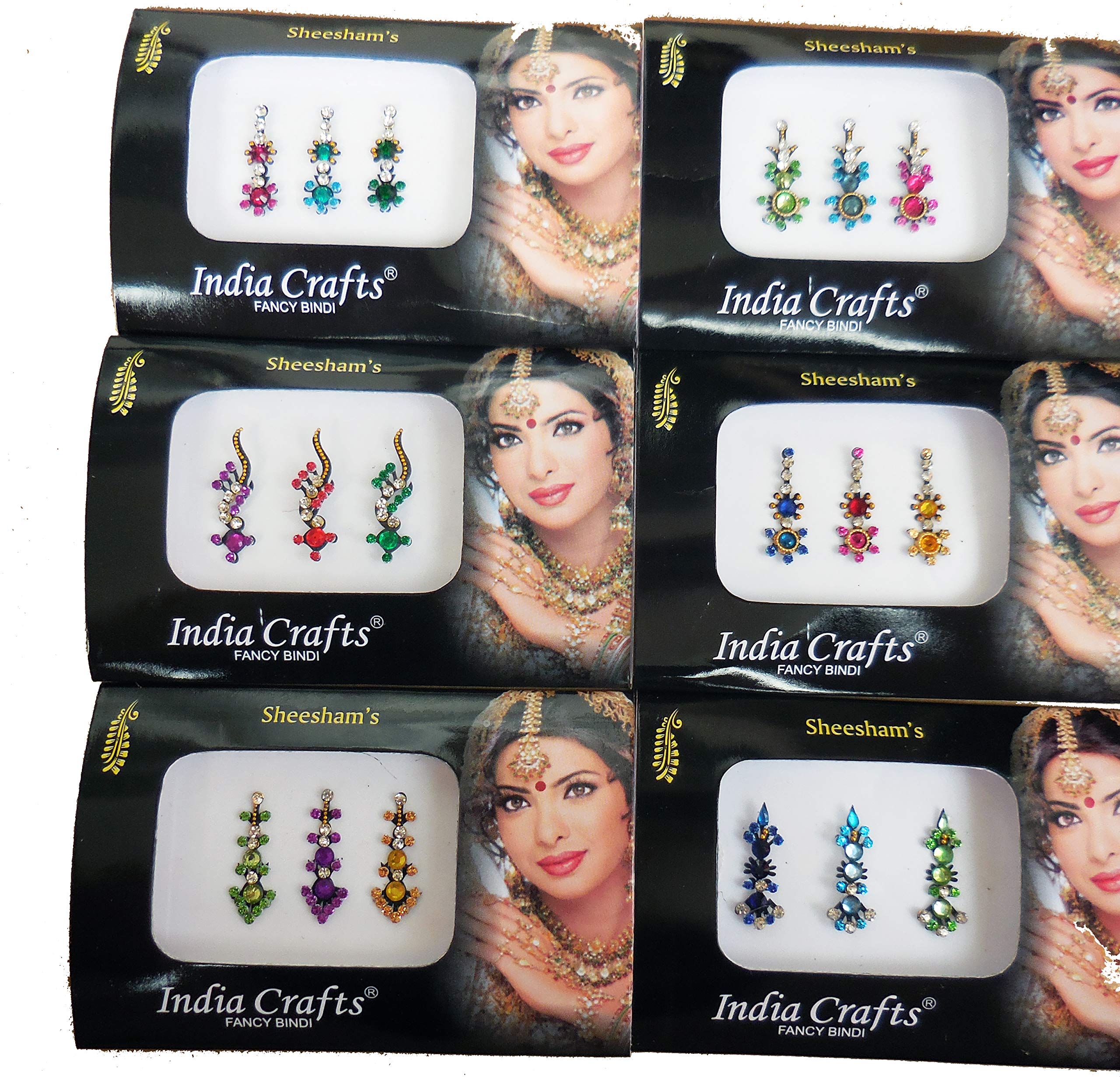 Touchstone Set Di 24 Bracciali Indiani Grandi - Collezione Bollywood Oro E Blu Navy - Gioielli Etnici Con Glitter Per Matrimoni E Feste